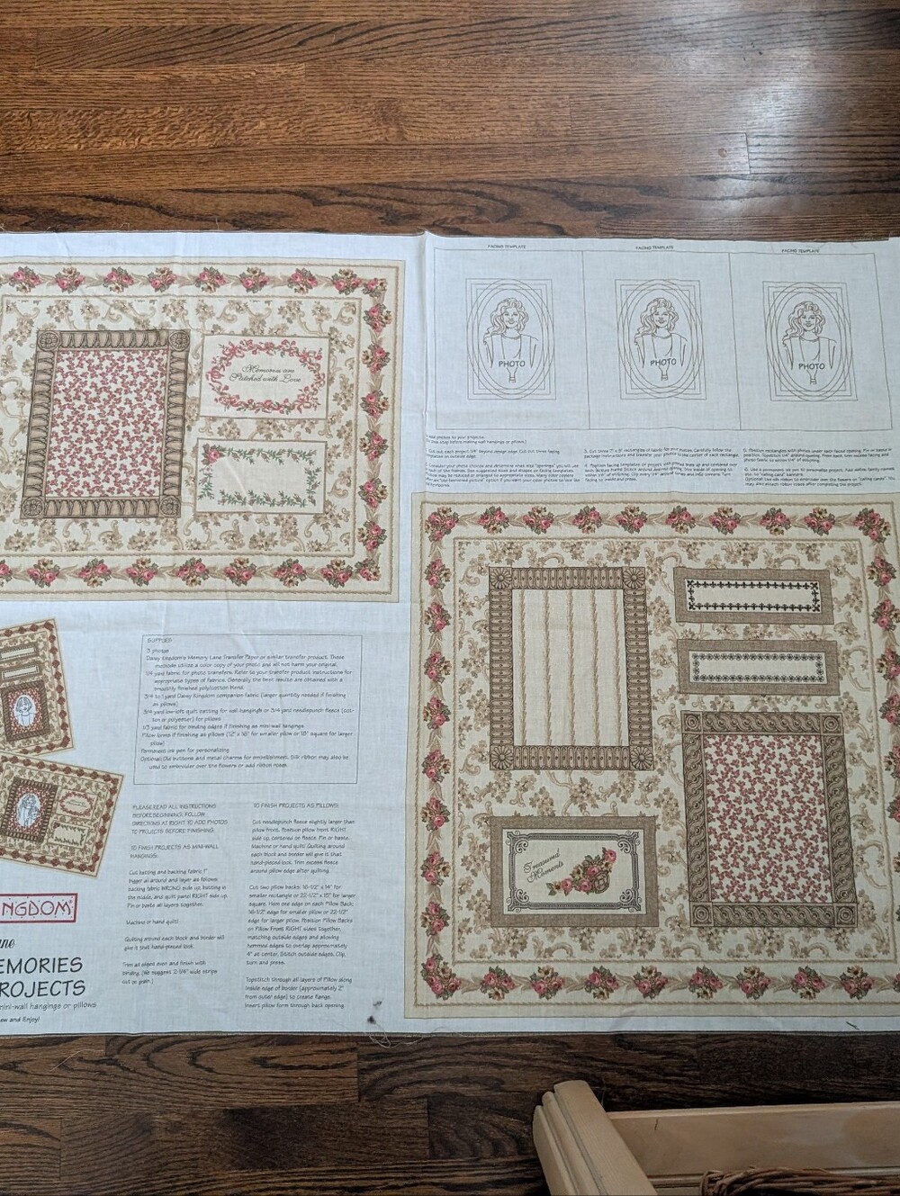 Vintage Daisy Kingdom Memory Lane Family Memories Picture Projects Fabric Panel